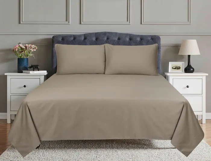 Dyed Plain Bed Sheet - Image 2