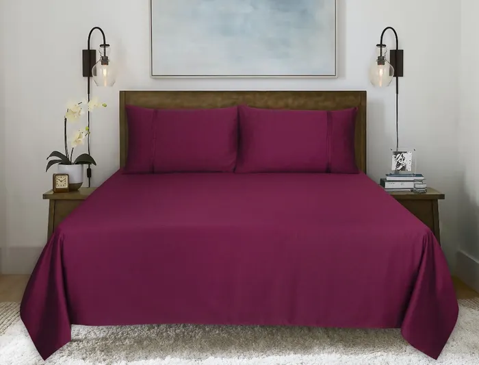 Dyed Plain Bed Sheet